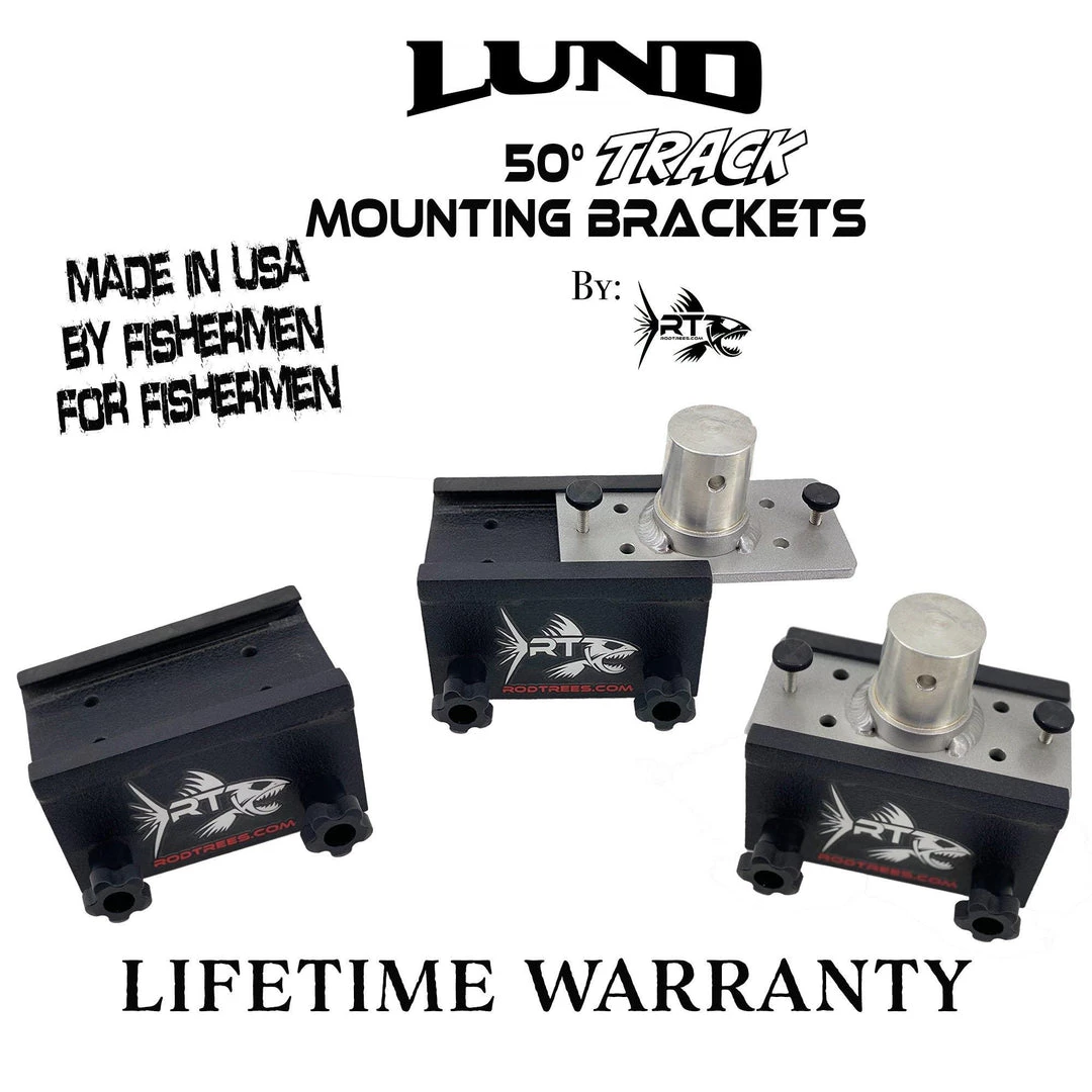 RodTrees.com Lund SportTrak 50⁰ Track Top Mounting Bracket Set Mounting Brackets 1 RodTrees.com Lund SportTrak 50⁰ Track Top Mounting Bracket Set Mounting Brackets